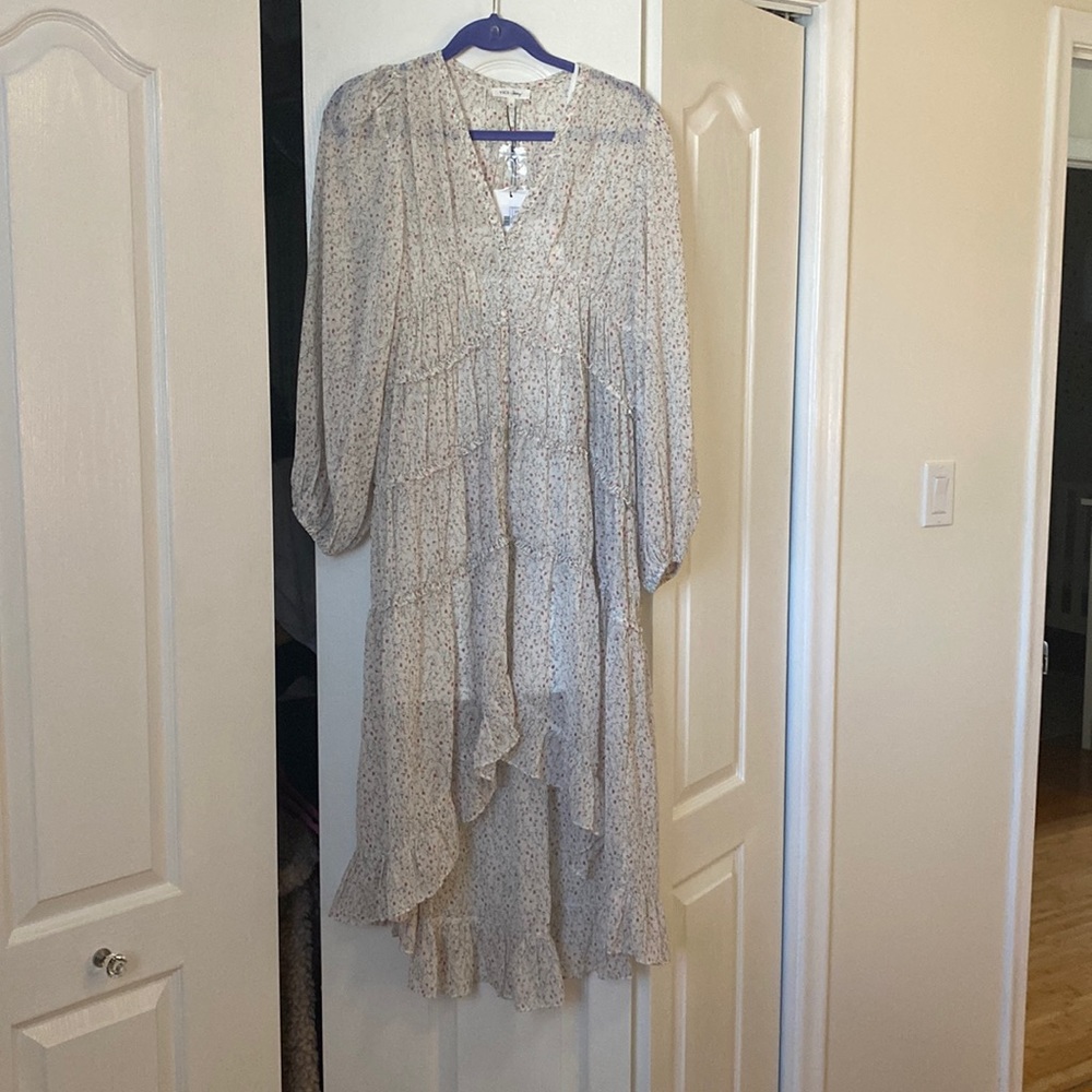 NWT AZALEA FLORAL HIGH LOW RUFFLE MAXI DRESS by Vici